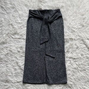 Banana Republic Navy/Grey Knit Pencil Skirt